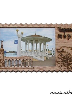 Магнит деревянный "п. Сухум, ж/д вокзал"
